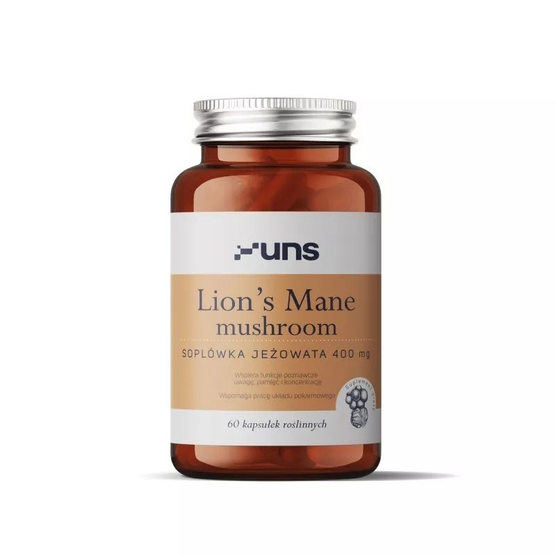 UNS Lion's Mane Mushroom 60 kaps. VEGE